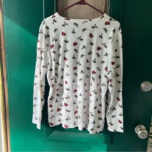 Croft & Barrow long sleeve bird design